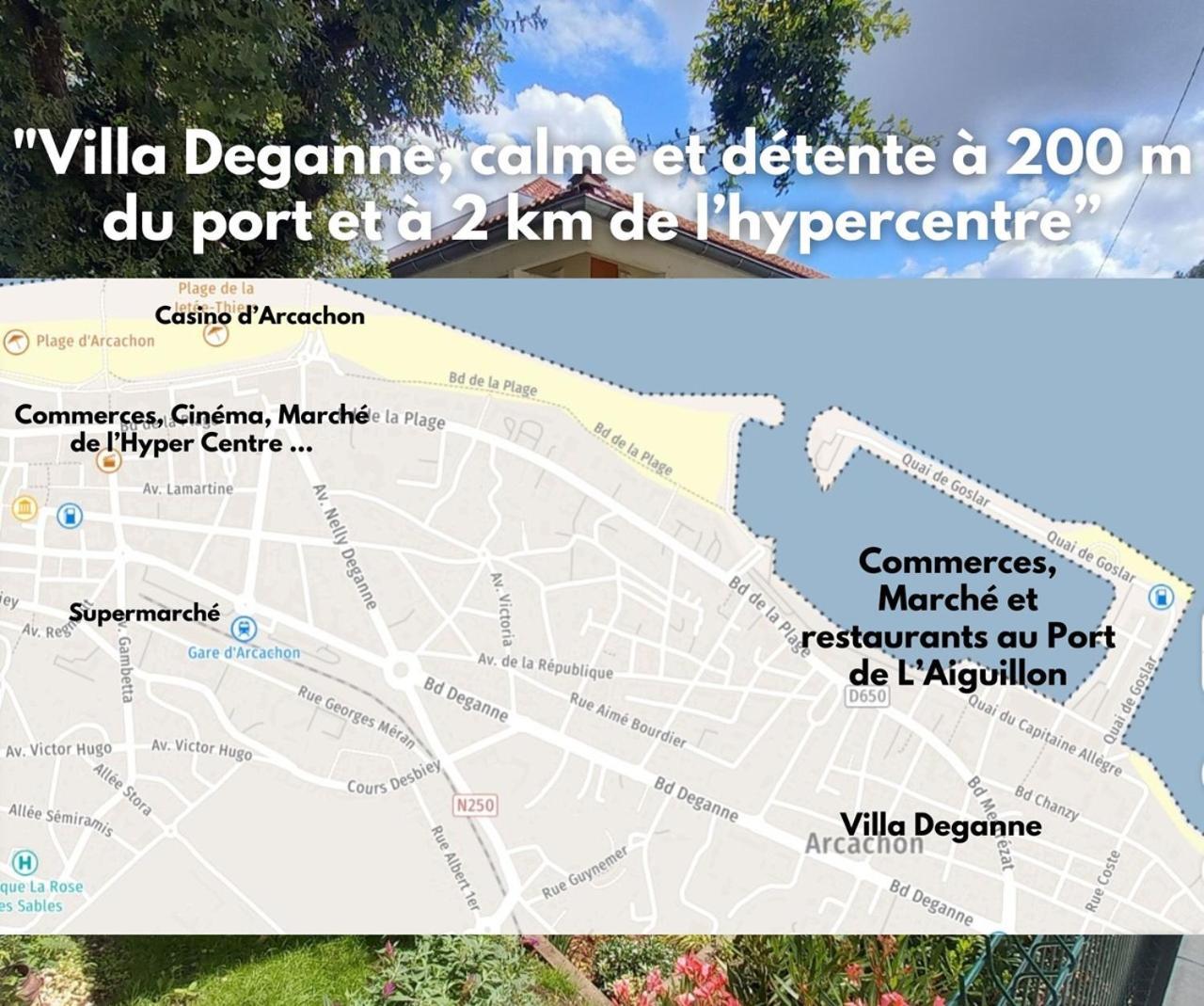 Charmant T2 Avec Exterieur Villa Deganne Arcachon Zewnętrze zdjęcie